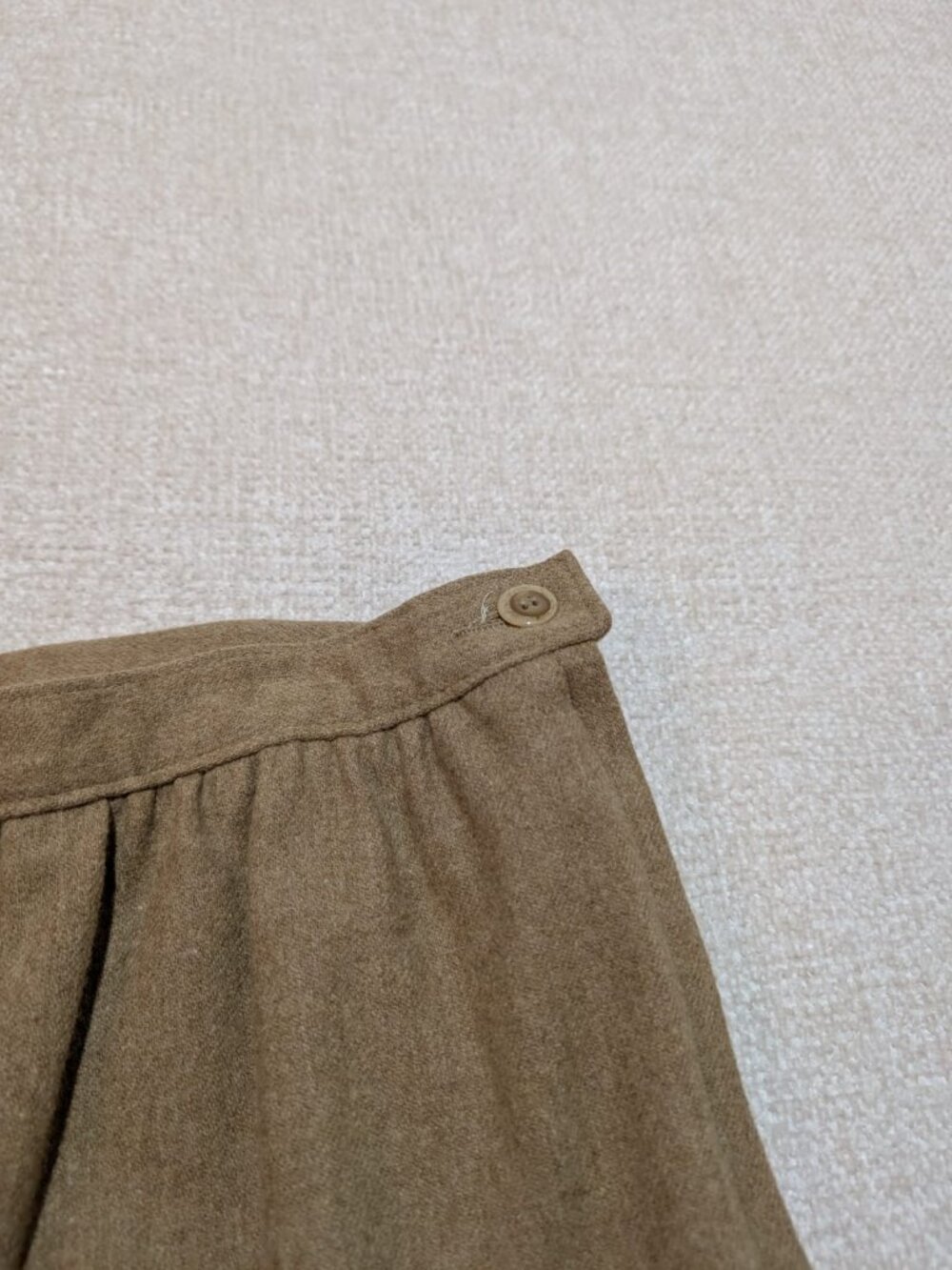 Vintage Pendleton Plus 100% Virgin Wool Brown Pencil Skirt 20W Side Slit - Picture 6 of 9